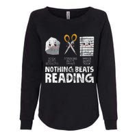 Rock Paper Scissor Reading Book Reading Teacher Bookworm Womens California Wash Sweatshirt