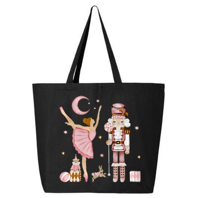 Retro Pink Sugar Plum Fairy Nutcracker Christmas Cute Xmas 25L Jumbo Tote