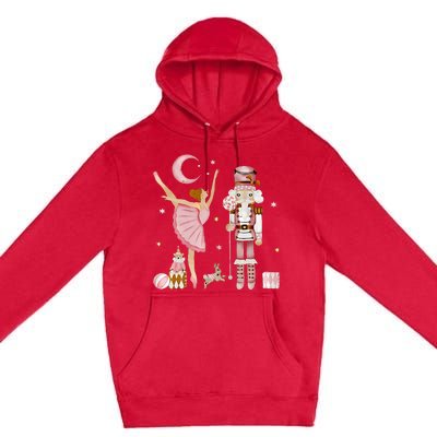 Retro Pink Sugar Plum Fairy Nutcracker Christmas Premium Pullover Hoodie