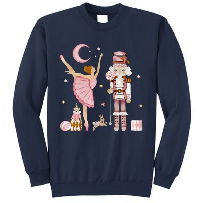 Retro Pink Sugar Plum Fairy Nutcracker Christmas Sweatshirt