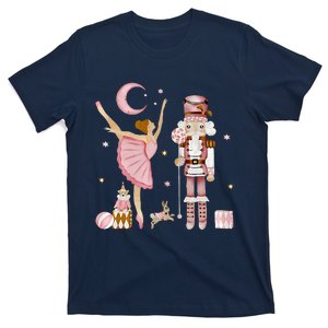 Retro Pink Sugar Plum Fairy Nutcracker Christmas T-Shirt