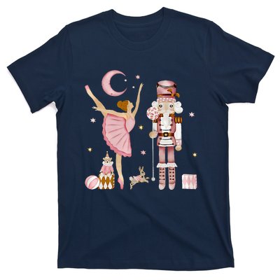 Retro Pink Sugar Plum Fairy Nutcracker Christmas T-Shirt