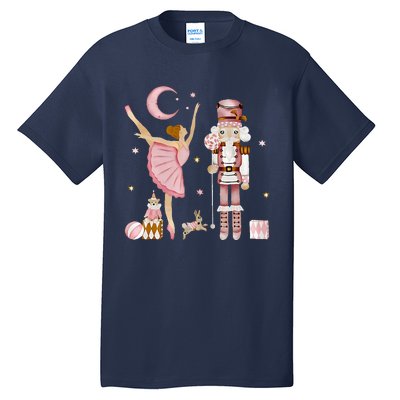 Retro Pink Sugar Plum Fairy Nutcracker Christmas Tall T-Shirt