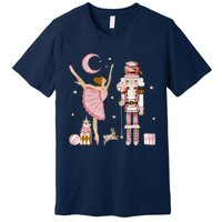 Retro Pink Sugar Plum Fairy Nutcracker Christmas Premium T-Shirt