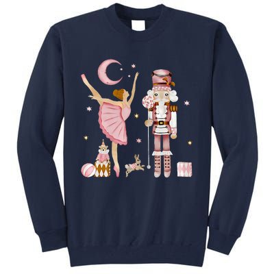 Retro Pink Sugar Plum Fairy Nutcracker Christmas Tall Sweatshirt