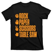 Rock Paper Scissors Table Saw Funny Carpenter Hoodie T-Shirt