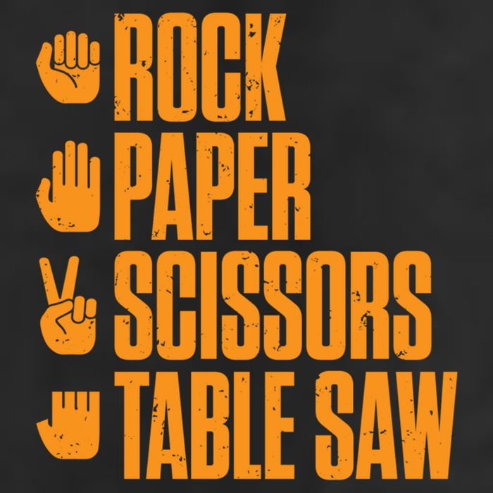 Rock Paper Scissors Table Saw Funny Carpenter Hoodie 15oz Campfire Ceramic Mug