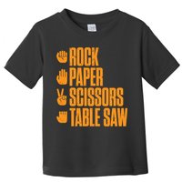 Rock Paper Scissors Table Saw Funny Carpenter Hoodie Toddler T-Shirt