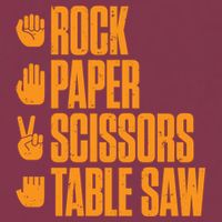 Rock Paper Scissors Table Saw Funny Carpenter Hoodie 16oz Travel Tumbler