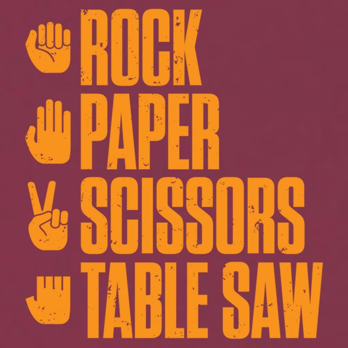 Rock Paper Scissors Table Saw Funny Carpenter Hoodie 16oz Travel Tumbler