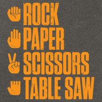 Rock Paper Scissors Table Saw Funny Carpenter Hoodie Cotton Canvas Backpack