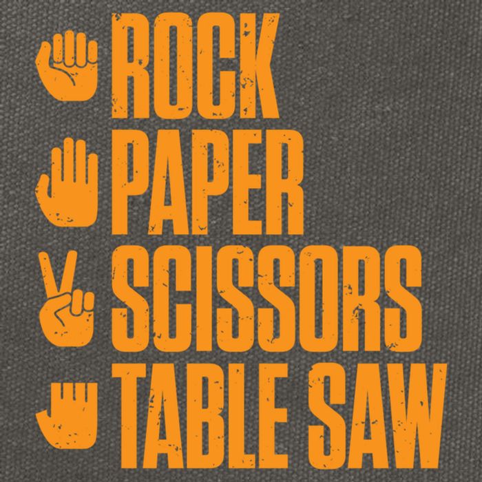 Rock Paper Scissors Table Saw Funny Carpenter Hoodie Cotton Canvas Backpack