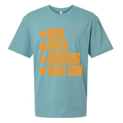 Rock Paper Scissors Table Saw Funny Carpenter Hoodie Sueded Cloud Jersey T-Shirt