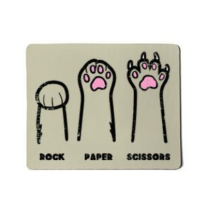 Rock Paper Scissors Cat Paws Mousepad