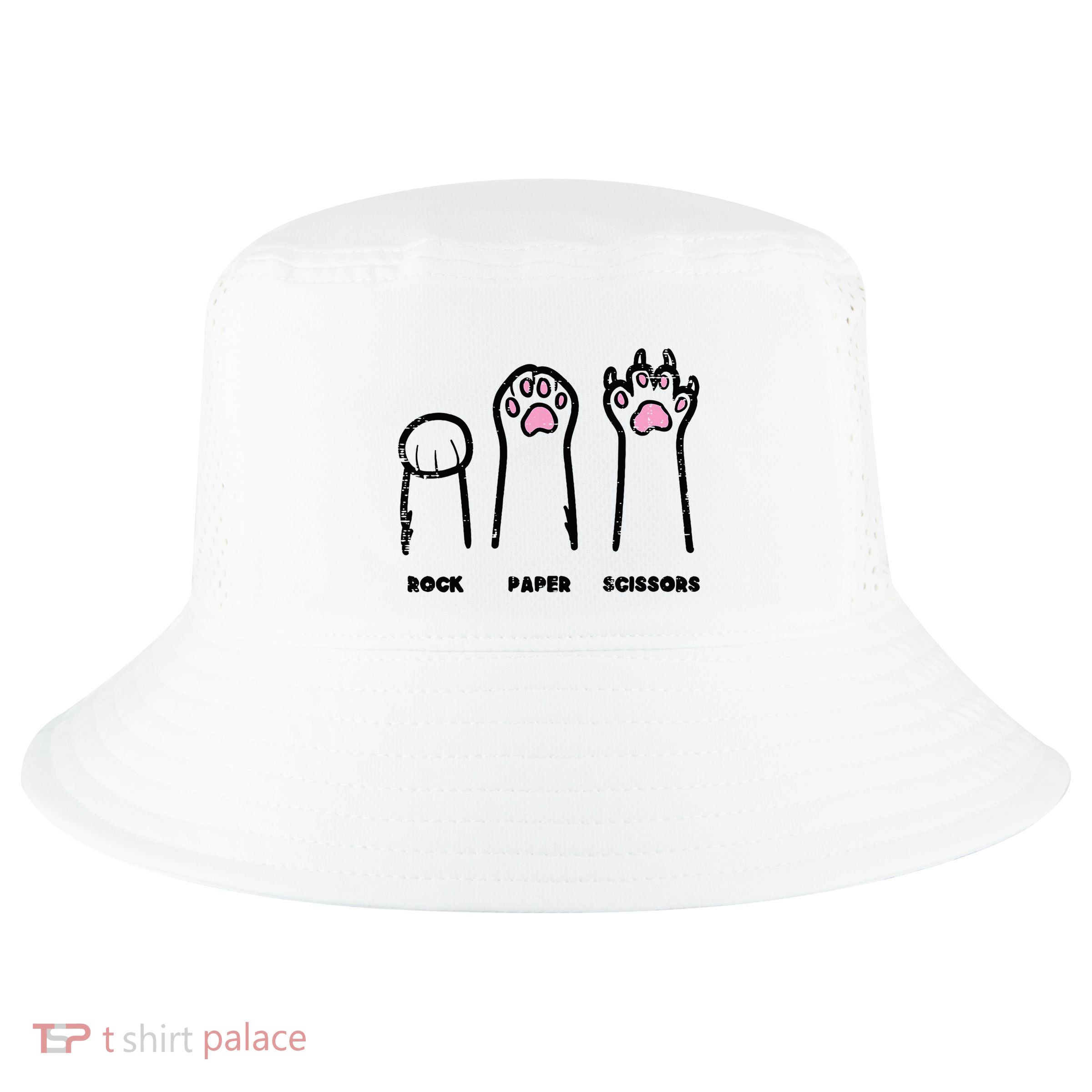 Rock Paper Scissors Cat Paws Cool Comfort Performance Bucket Hat