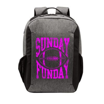 Retro Pink Sunday Funday Football Gift Vector Backpack