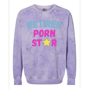 Retired Porn Star Colorblast Crewneck Sweatshirt