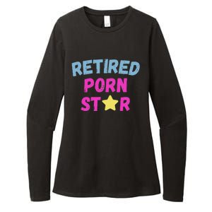 Retired Porn Star Womens CVC Long Sleeve Shirt