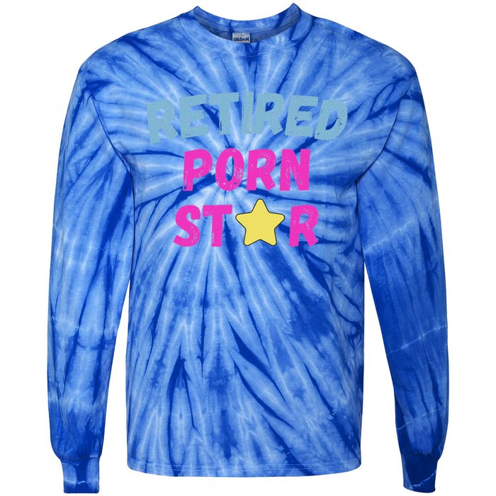 Retired Porn Star Tie-Dye Long Sleeve Shirt