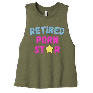 Retired Porn Star Women's Racerback Cropped Tank