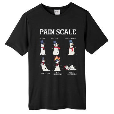 Retro Pain Scale Snowman Trauma Nurse Christmas Nursing Tall Fusion ChromaSoft Performance T-Shirt