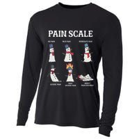 Retro Pain Scale Snowman Trauma Nurse Christmas Nursing Cooling Performance Long Sleeve Crew