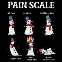 Retro Pain Scale Snowman Trauma Nurse Christmas Nursing Cooling Performance Long Sleeve Crew