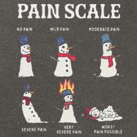 Retro Pain Scale Snowman Trauma Nurse Christmas Nursing Cotton Canvas Backpack