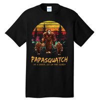 Retro Papa Squatch Like A Grandpa Funny Bigfoot Sasquatch Tall T-Shirt