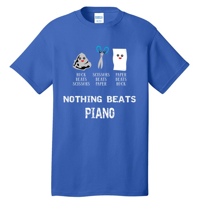 Rock Paper Scissors Piano Cool Classical Music Lovers Funny Gift Tall T-Shirt