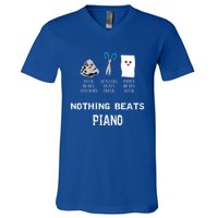 Rock Paper Scissors Piano Cool Classical Music Lovers Funny Gift V-Neck T-Shirt