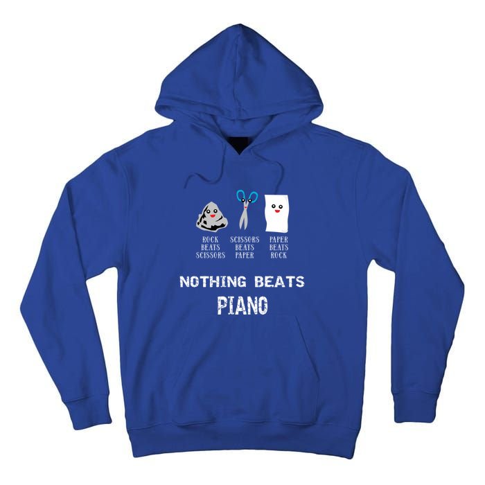 Rock Paper Scissors Piano Cool Classical Music Lovers Funny Gift Tall Hoodie