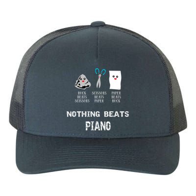 Rock Paper Scissors Piano Cool Classical Music Lovers Funny Gift Yupoong Adult 5-Panel Trucker Hat