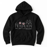 Rock Paper Scissors Cat Funny Kitten Cute Paw Hoodie
