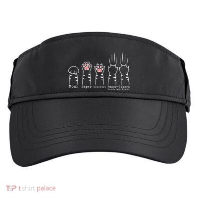 Rock Paper Scissors Cat Funny Kitten Cute Paw Adult Drive Performance Visor