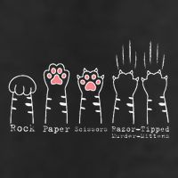 Rock Paper Scissors Cat Funny Kitten Cute Paw Beanie