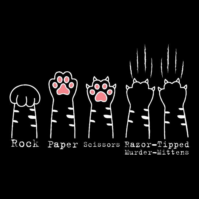 Rock Paper Scissors Cat Funny Kitten Cute Paw 16 in Basic Backpack