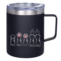 Rock Paper Scissors Cat Funny Kitten Cute Paw 12oz Stainless Steel Coffee Mug