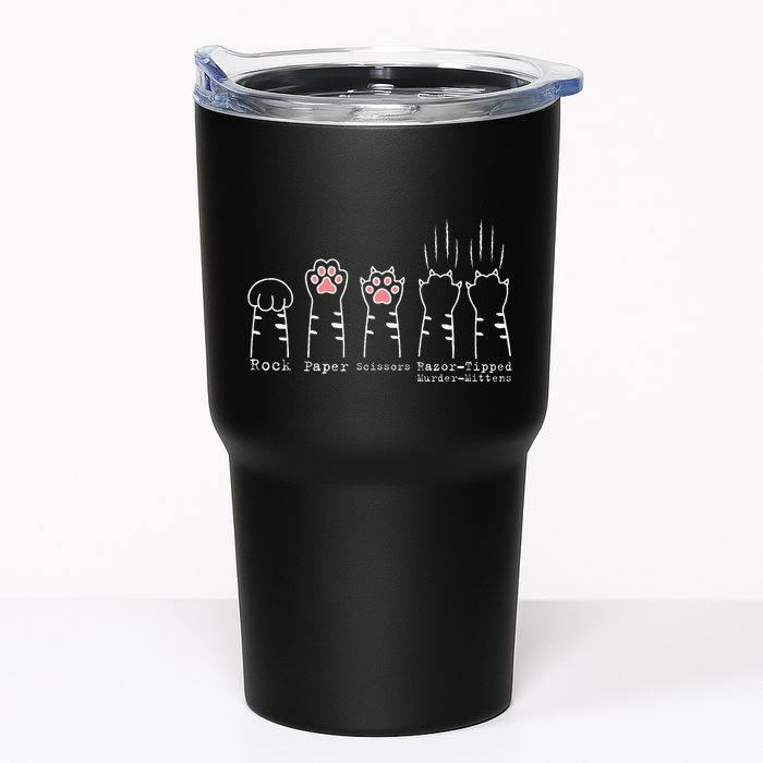 Rock Paper Scissors Cat Funny Kitten Cute Paw Tumbler