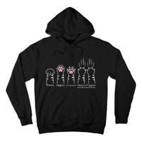 Rock Paper Scissors Cat Funny Kitten Cute Paw Tall Hoodie