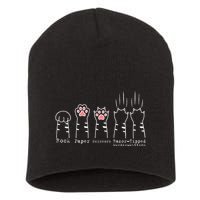 Rock Paper Scissors Cat Funny Kitten Cute Paw Short Acrylic Beanie