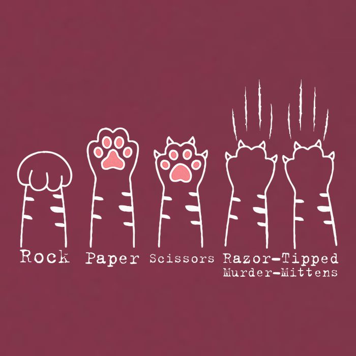 Rock Paper Scissors Cat Funny Kitten Cute Paw 16oz Travel Tumbler