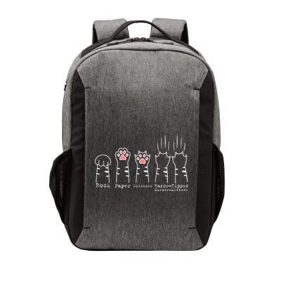 Rock Paper Scissors Cat Funny Kitten Cute Paw Vector Backpack