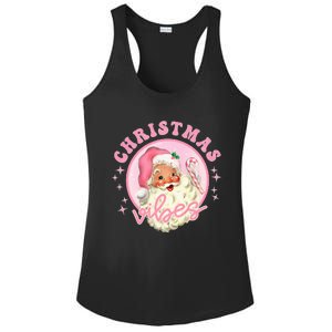 Retro Pink Santa Claus Pink Christmas Vibes Christmas Design Ladies PosiCharge Competitor Racerback Tank