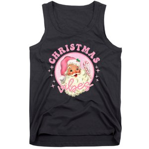 Retro Pink Santa Claus Pink Christmas Vibes Christmas Design Tank Top