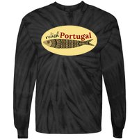 Relish Portugal Sardine Logo Portuguese Tile Sidewalk Tie-Dye Long Sleeve Shirt