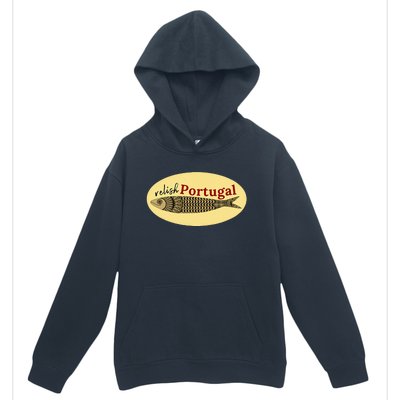 Relish Portugal Sardine Logo Portuguese Tile Sidewalk Urban Pullover Hoodie