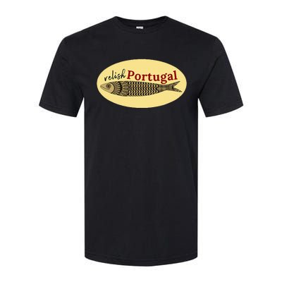 Relish Portugal Sardine Logo Portuguese Tile Sidewalk Softstyle CVC T-Shirt