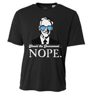 Ron Paul Should The Government Nope Liberty Libertarian Cooling Performance Crew T-Shirt