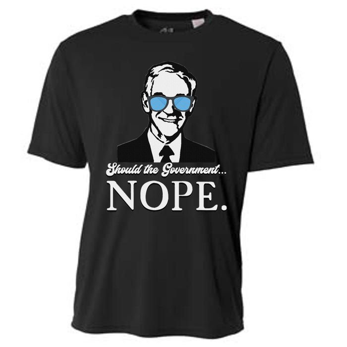 Ron Paul Should The Government Nope Liberty Libertarian Cooling Performance Crew T-Shirt